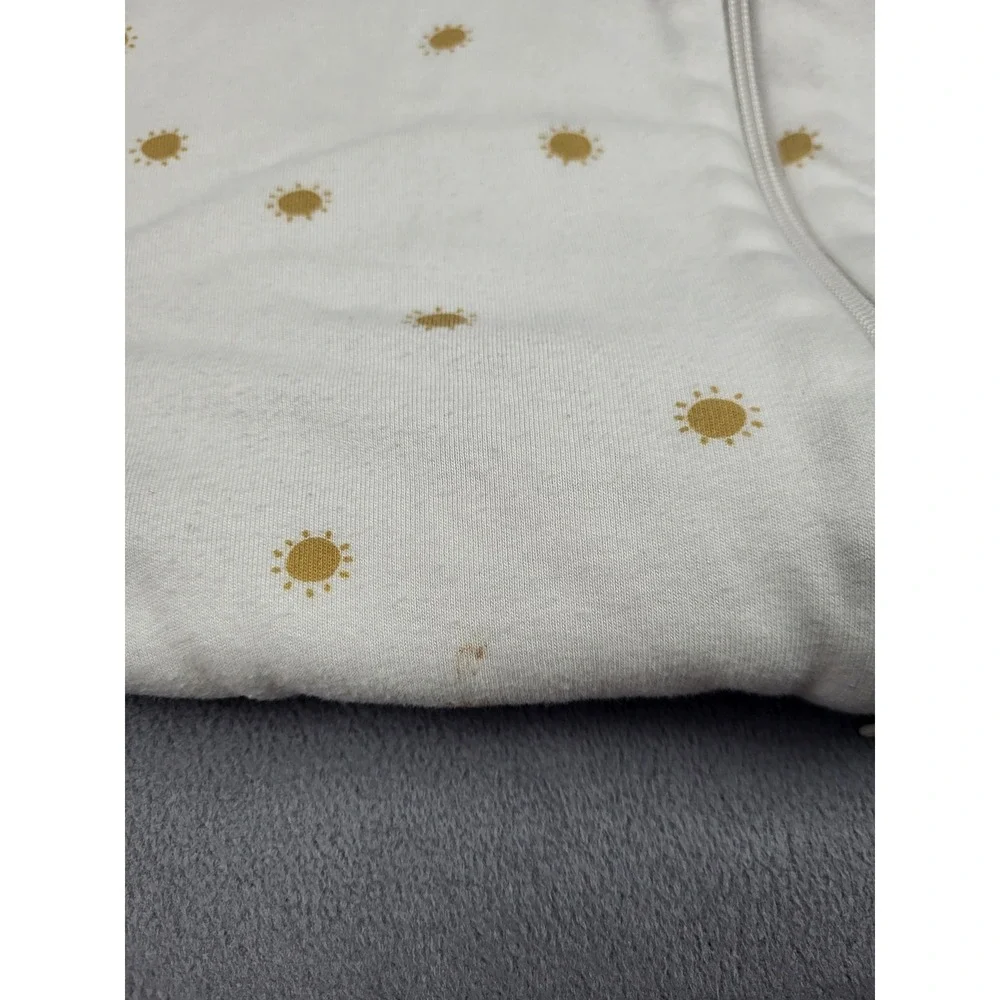 Mori Sleep Sack Baby 2 4Yr White Rayon Bamboo Full Zip AOP Sun‎ Design Light